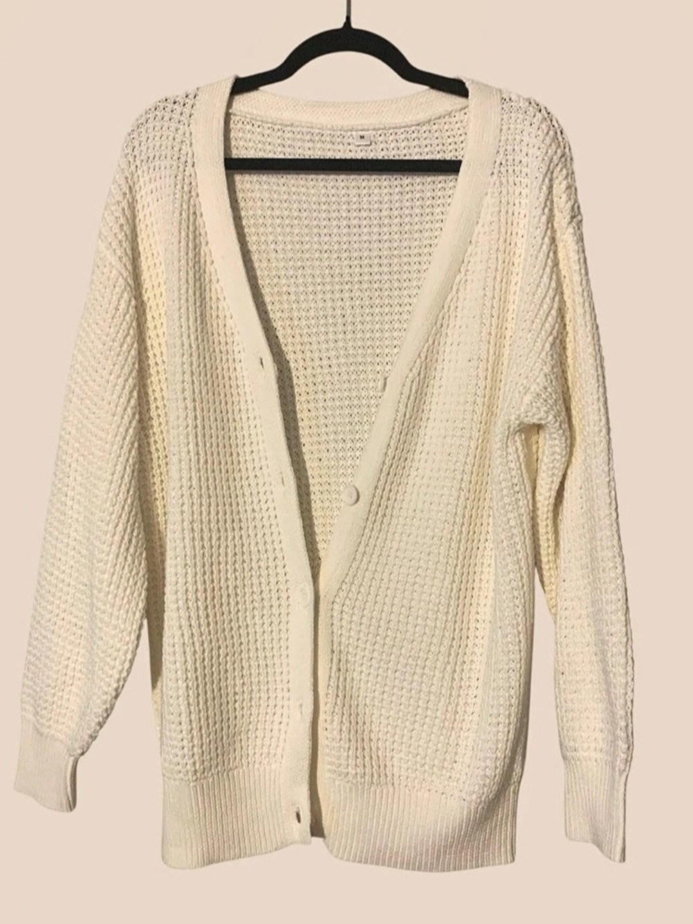 Cream Knit Cardigan New 100 cotton
